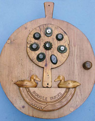 unusual handmade cupboard made from chopping boards & kitchenalia